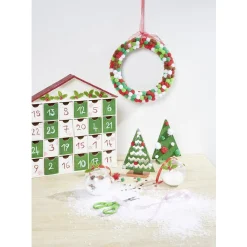 Sapin Noël en bois à décorer H.15 cm