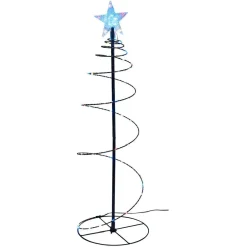 Sapin Noël lumineux 80LED multicolores Ø20xH60cm