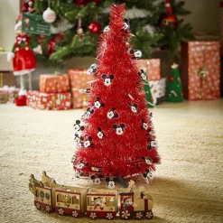 Sapin pop-up Disney Mickey rouge H60cm