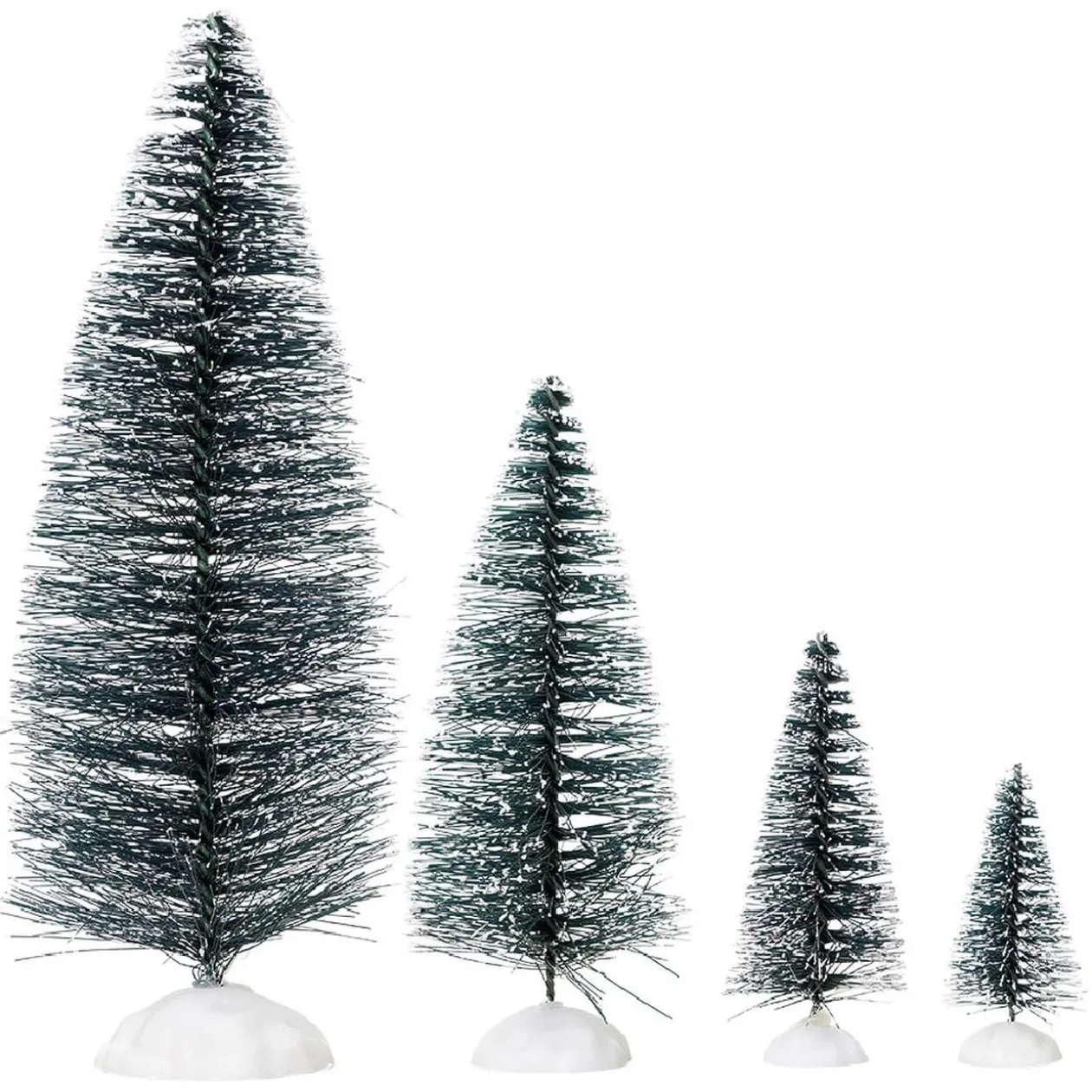 Sapin vert accessoires village de Noël x21