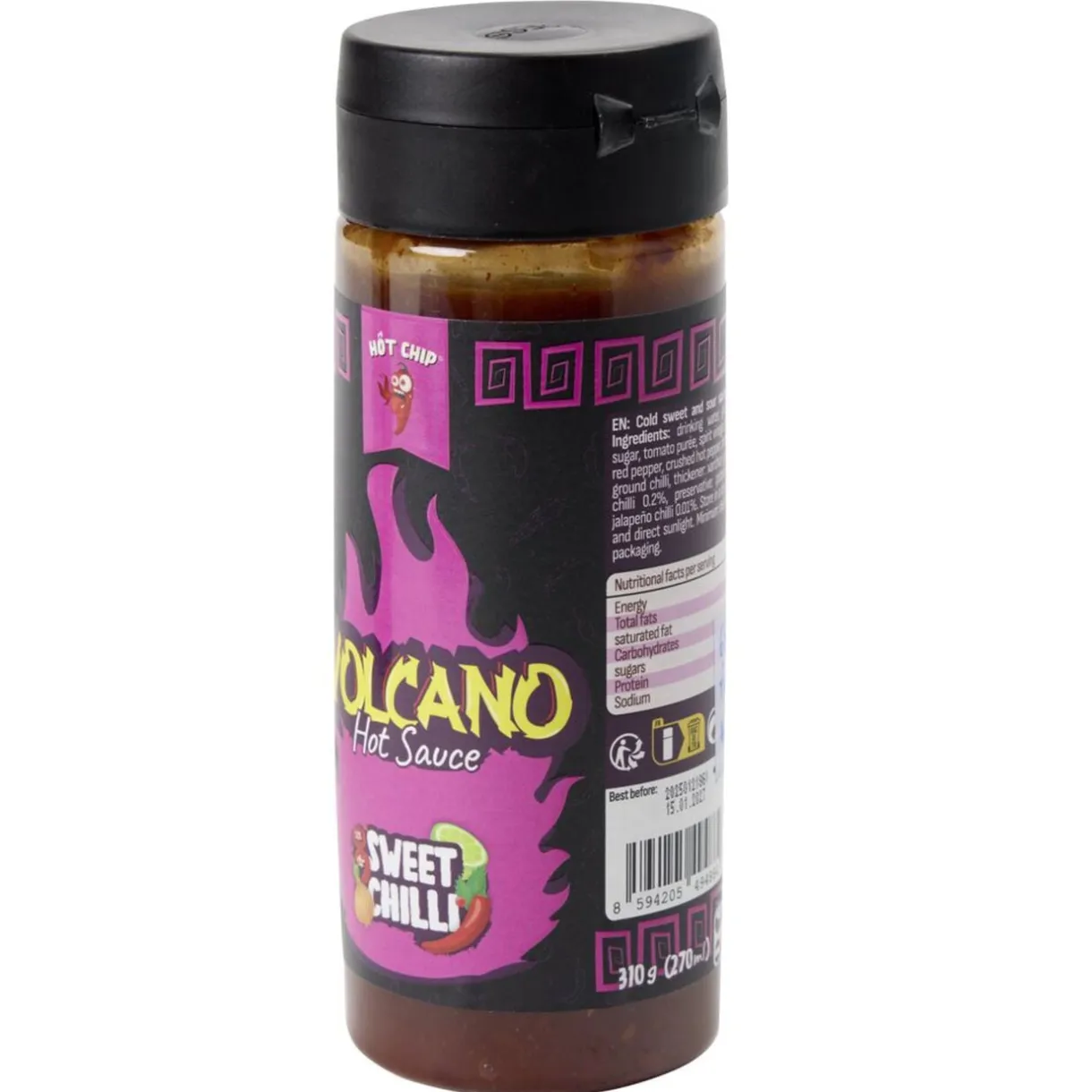Sauce piquante Hot Chip Volcano saveur chili doux 270ml < Gifi