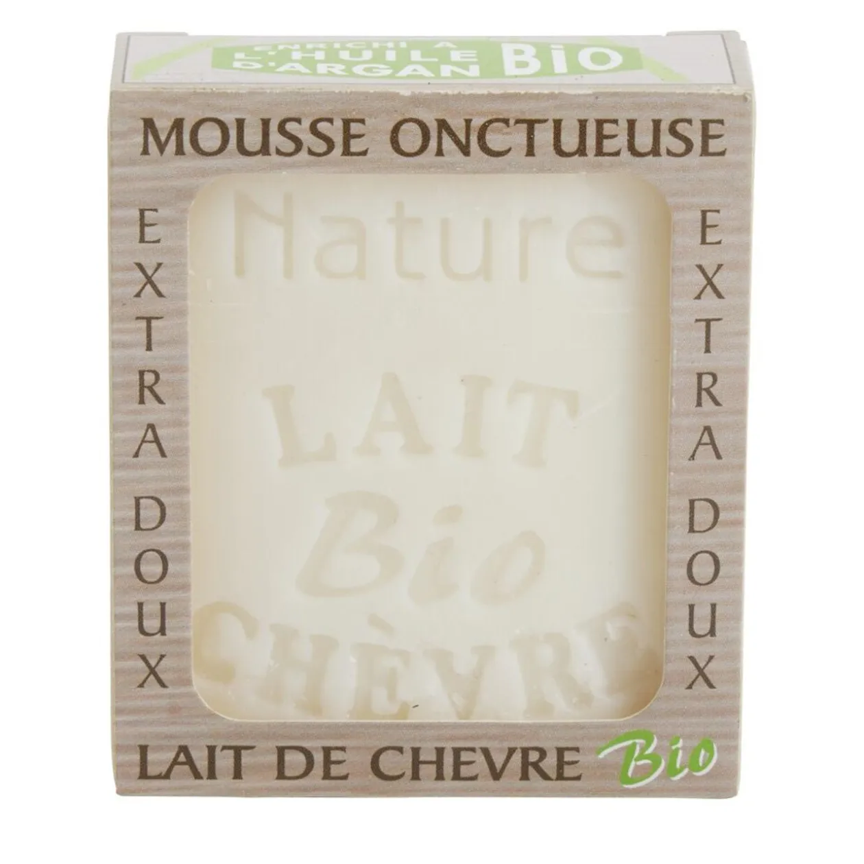 Savon au lait de chèvre bio entichi à l'huile d'argan bio extra doux 100gr