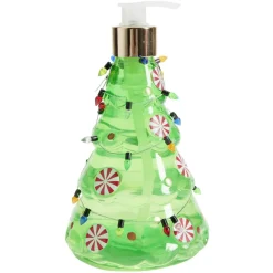 Savon mains liquide flacon forme sapin de Noël vert 500ml