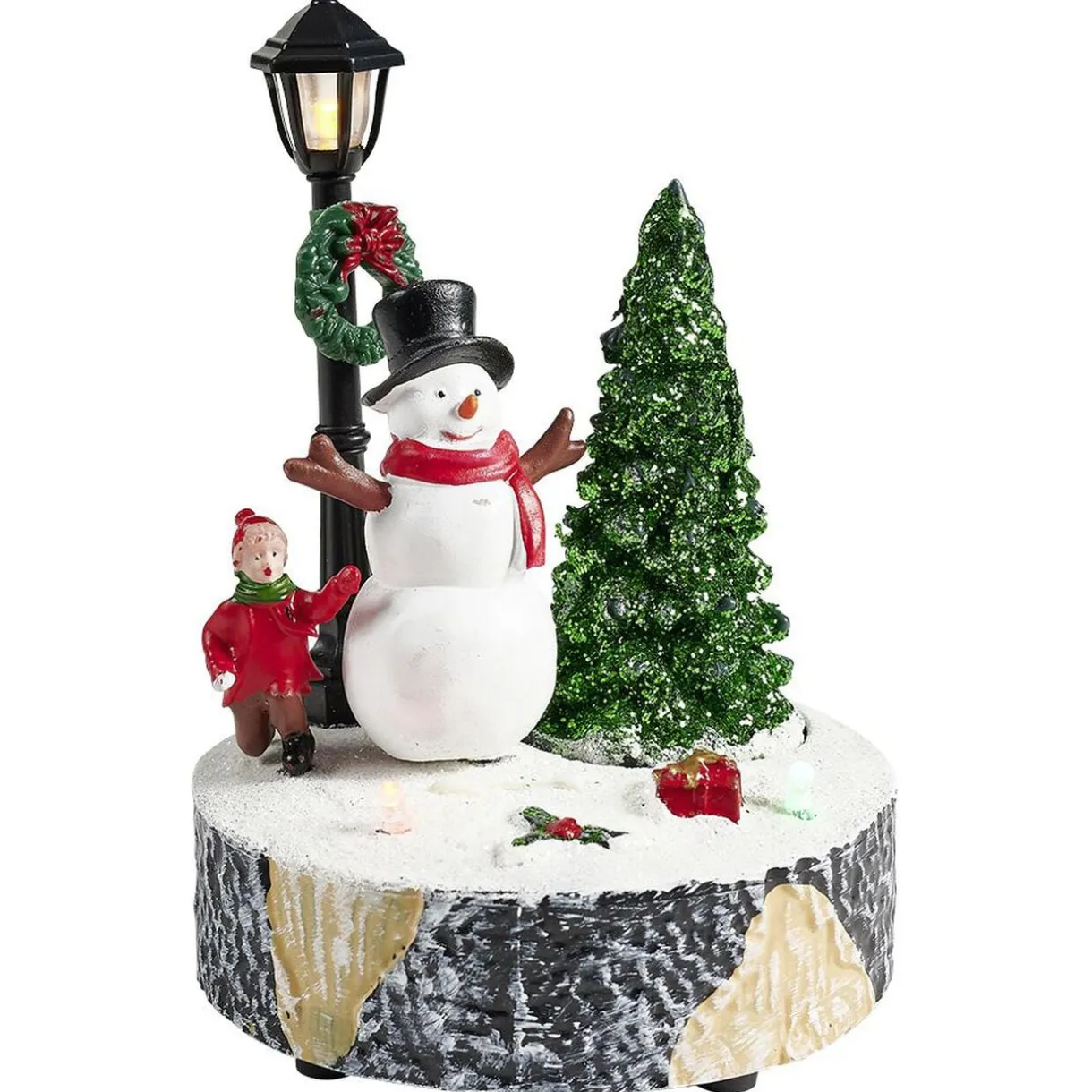 Scène village de Noël avec lanterne lumineuse < Gifi Outlet