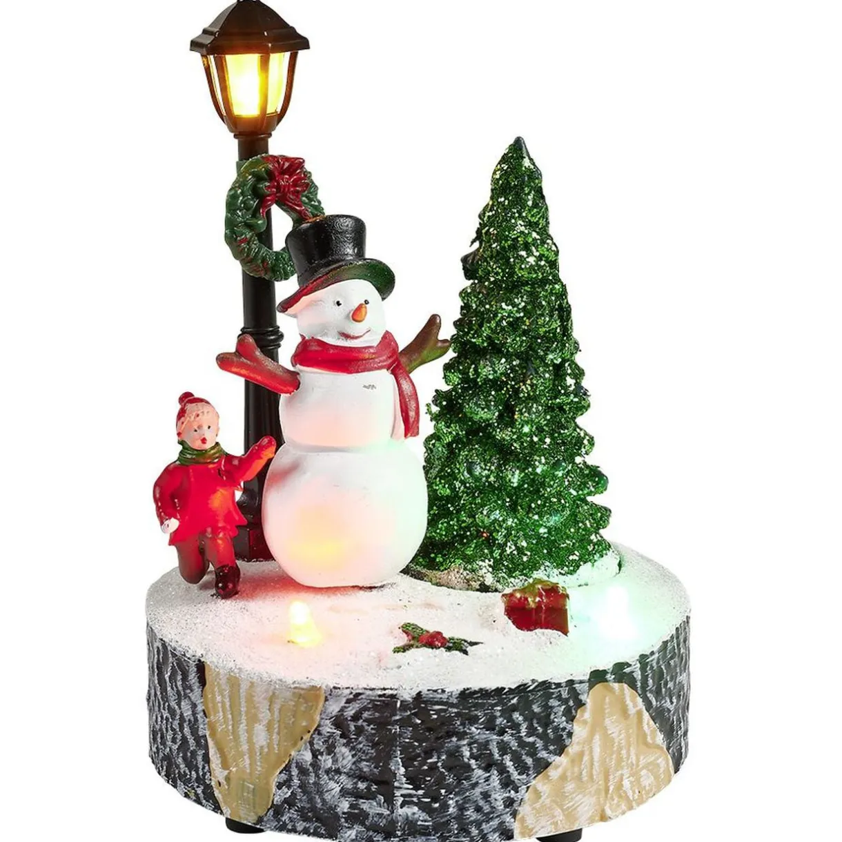 Scène village de Noël avec lanterne lumineuse < Gifi Outlet