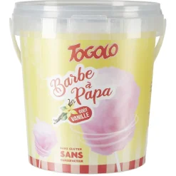 Seau barbe à papa Togolo goût vanille 50g