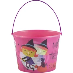 Seau à bonbons Halloween avec effet d'optique rose < Gifi Outlet