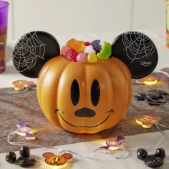 Seau à bonbons Halloween Disney Mickey orange et noir 26x18xH16cm < Gifi Sale