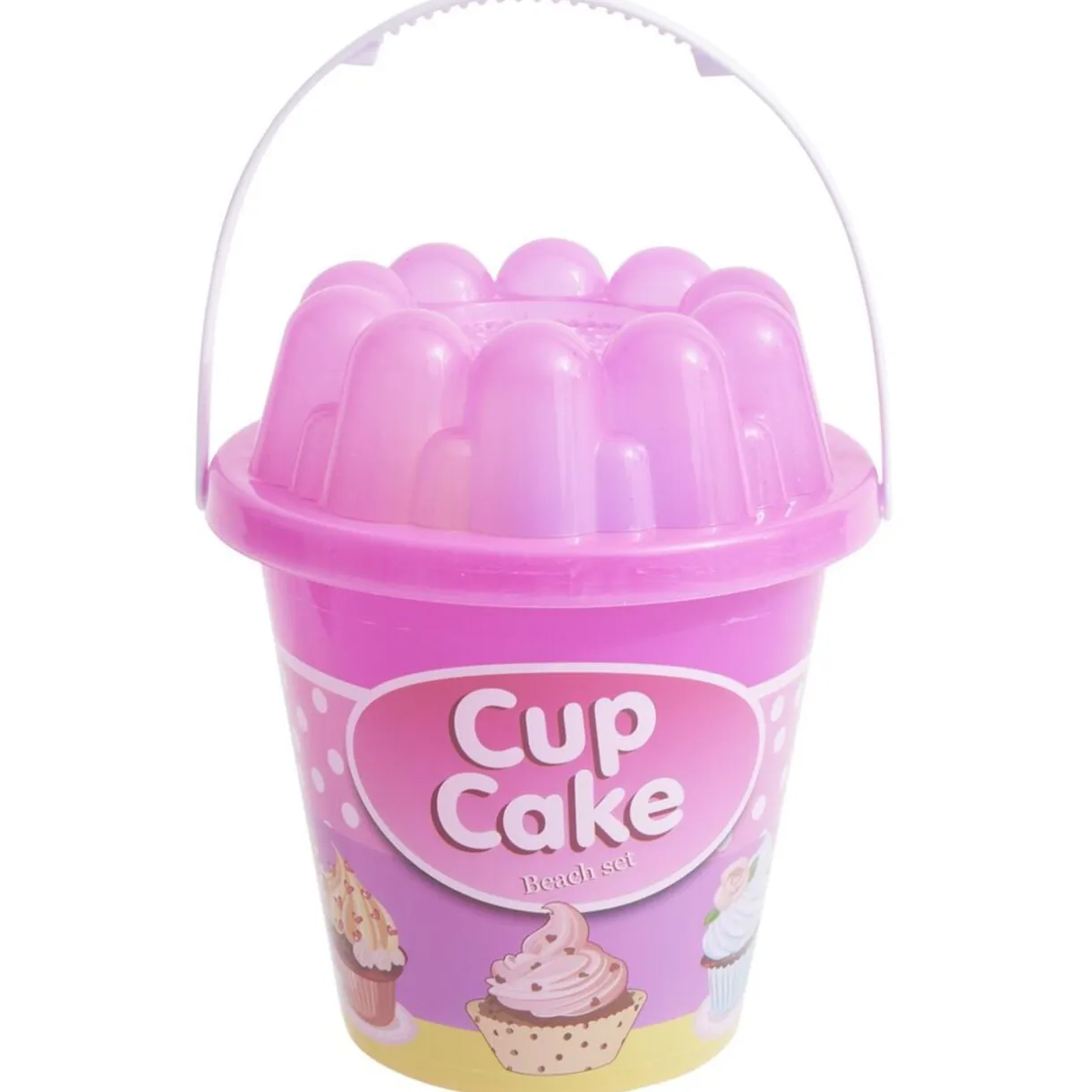 Seau de plage pâtissier plastique Ø18xH21cm x12 pièces (2 modèles) < Gifi Sale