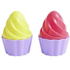 Seau de plage pâtissier plastique Ø18xH21cm x12 pièces (2 modèles) < Gifi Sale