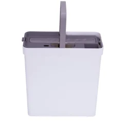 Seau essoreur compact 10L avec balai rotatif et 1 recharge 30,5x22xH148cm