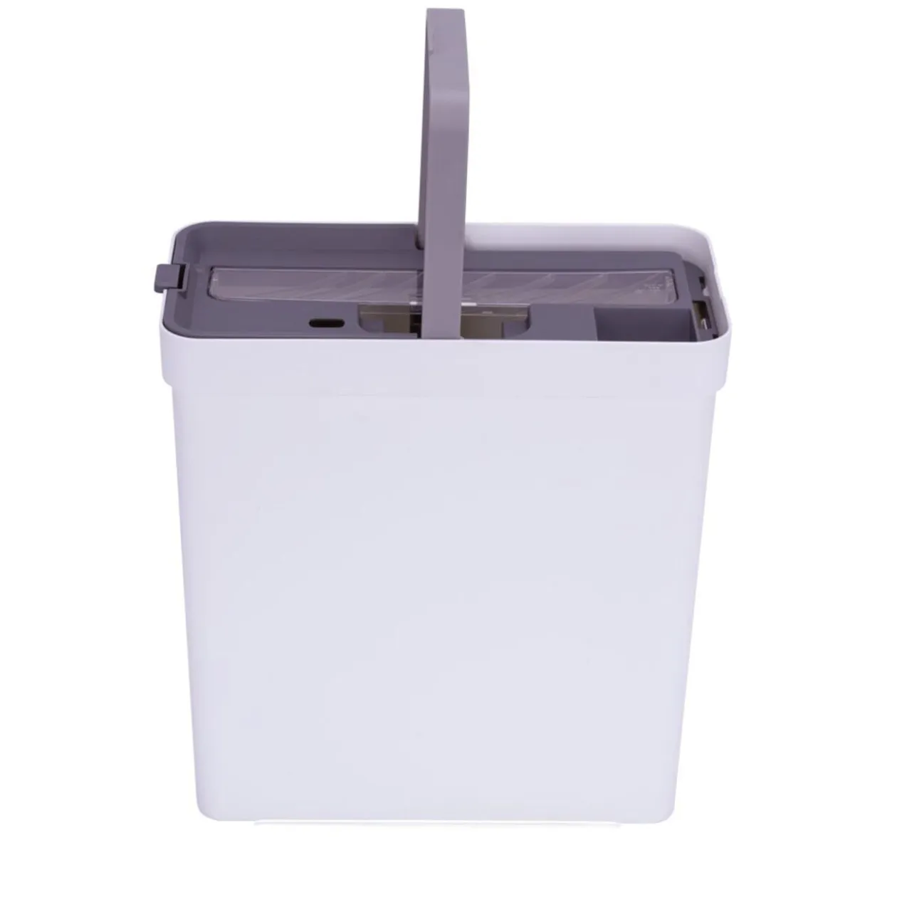 Seau essoreur compact 10L avec balai rotatif et 1 recharge 30,5x22xH148cm