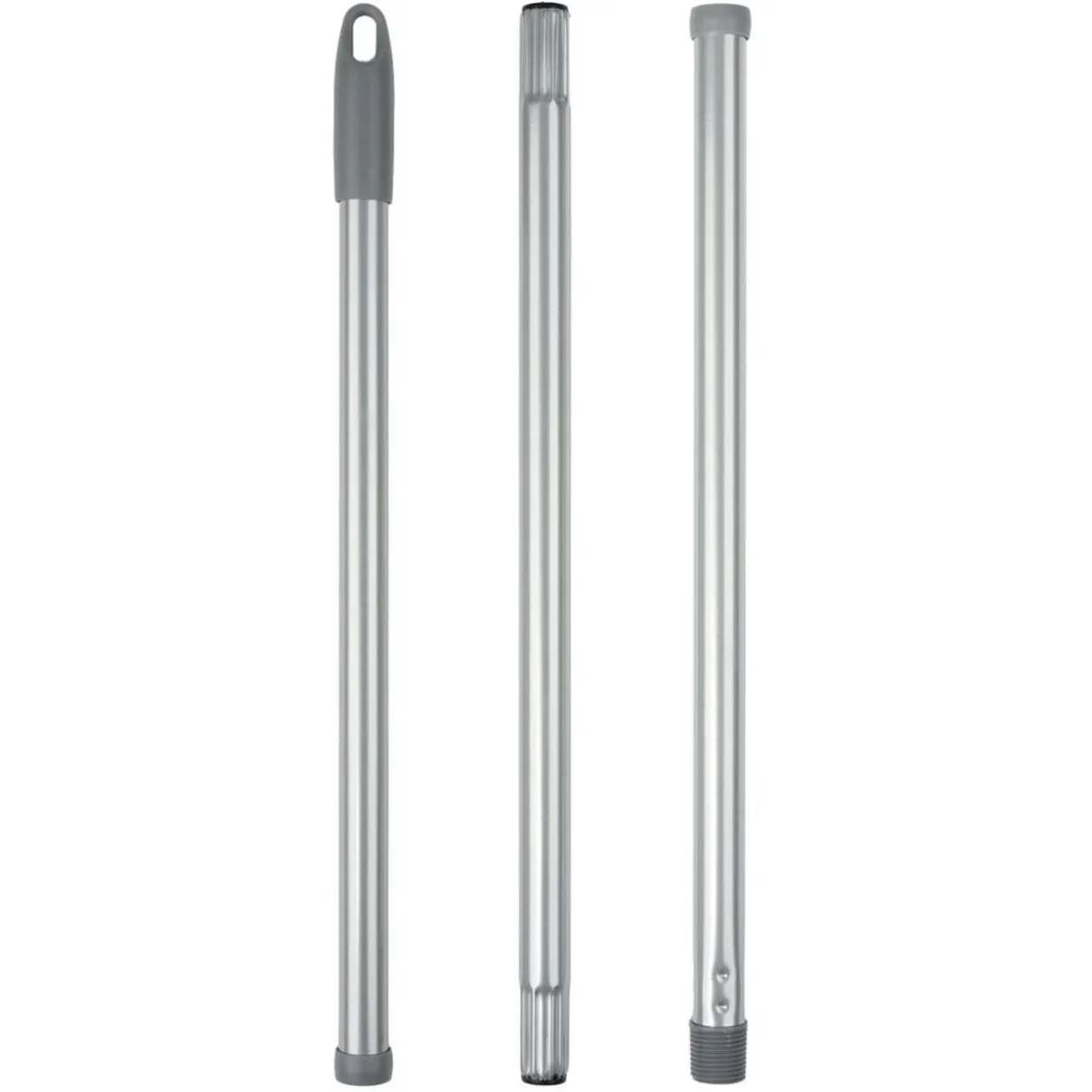 Seau essoreur 10L avec balai et manche plastique gris