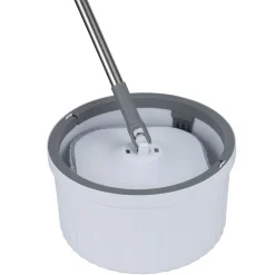 Seau essoreur 7L eau sale/propre avec balai rotatif 120cm et 2 recharges microfibre < Gifi Discount