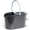 Seau essoreur 5L à pédale avec balai rotatif