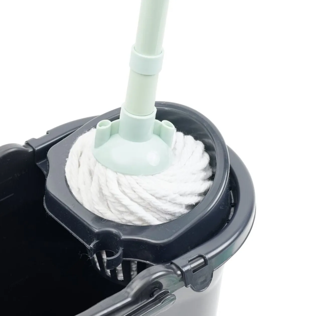 Seau essoreur 9L plastique noir 36,5x24xH27cm