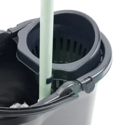 Seau essoreur 9L plastique noir 36,5x24xH27cm