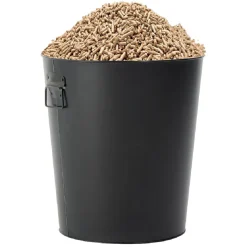 Seau à pellets et granulés métal noir < Gifi Outlet