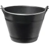 Seau plastique noir 12L Ø35xH23cm