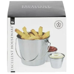 Seau pour frites inox argenté < Gifi Hot