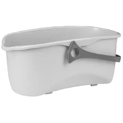 Seau rectangulaire en plastique blanc et gris < Gifi Online