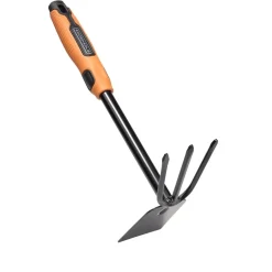 Serfouette à main métal et manche plastique orange 33x18xH8cm < Gifi New