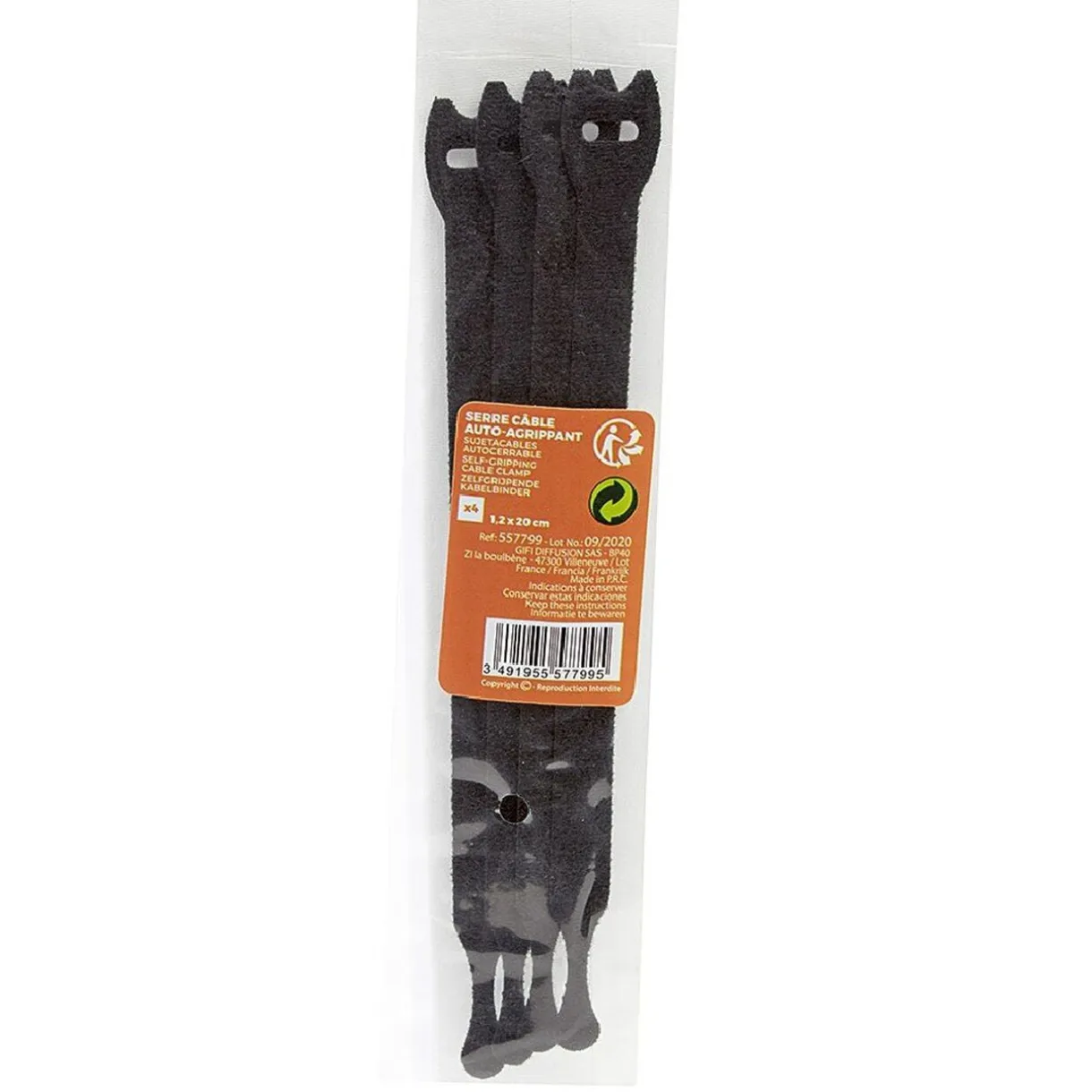 Serre câble auto-agrippant x4 < Gifi Discount
