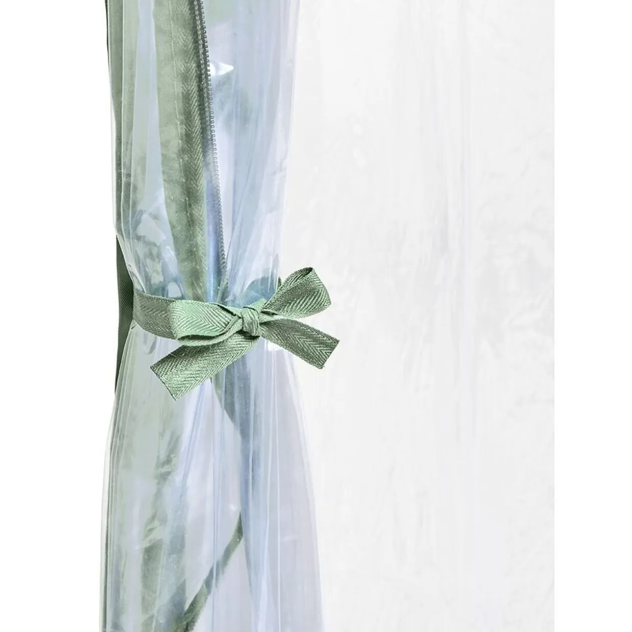 Serre murale PVC transparent et métal 100x200xH215cm