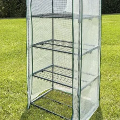 Serre 4 étages transparent et vert 69x49xH158cm 0,33m² < Gifi Online