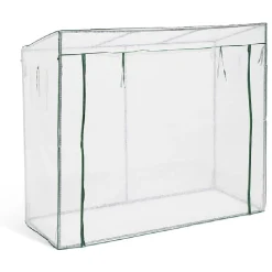 Serre à tomates transparente et verte 200x80xH169cm - 1,6m²