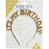 Serre-tête anniversaire It's my birthday doré ou multicolore < Gifi Best