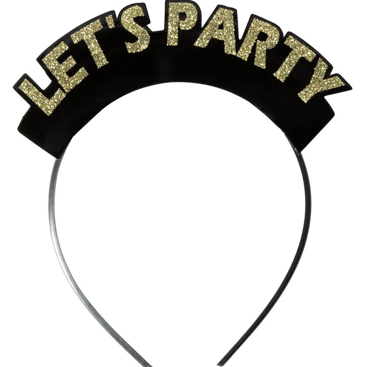 Serre-tête avec inscription LET'S PARTY gris argenté < Gifi Outlet