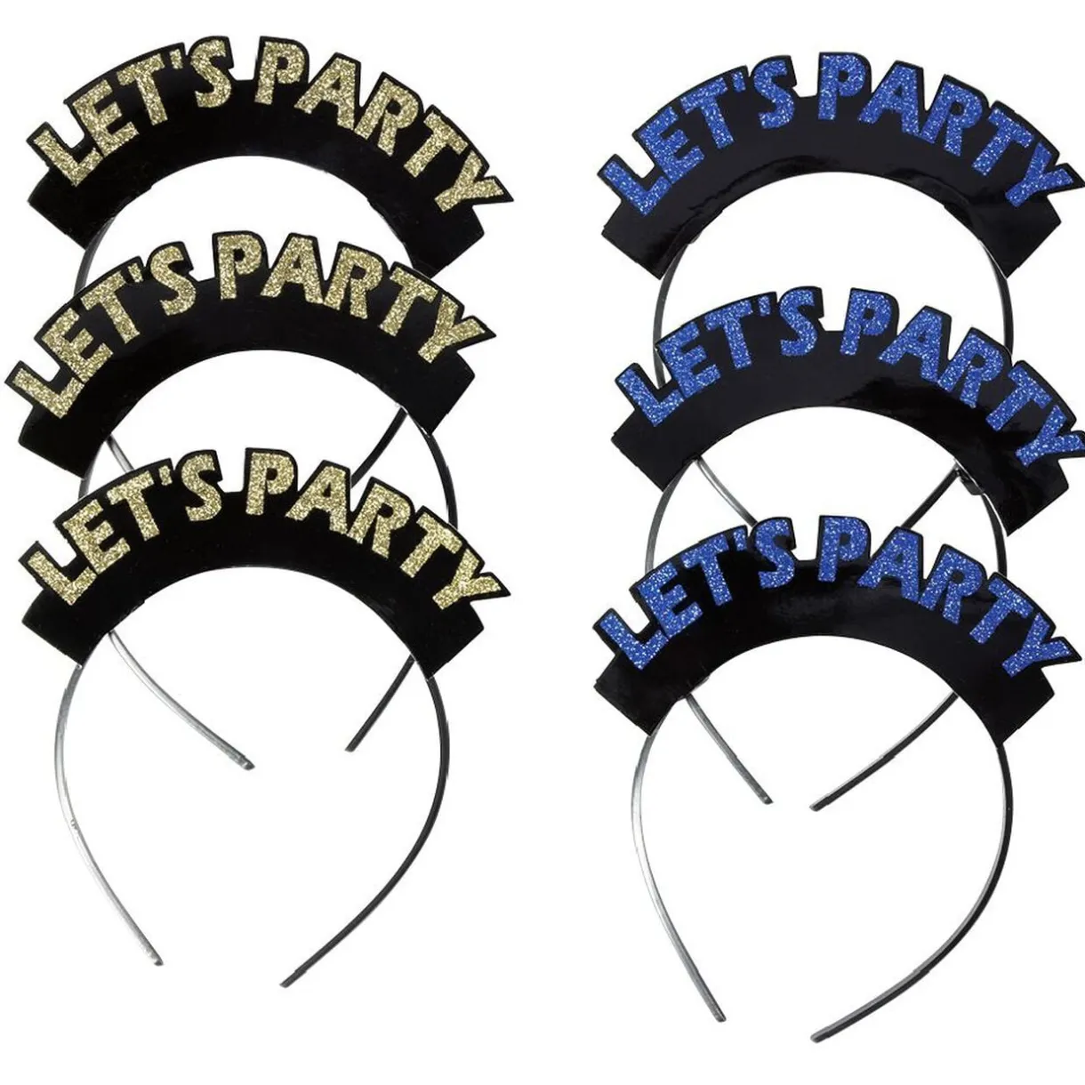Serre-tête avec inscription LET'S PARTY gris argenté < Gifi Outlet