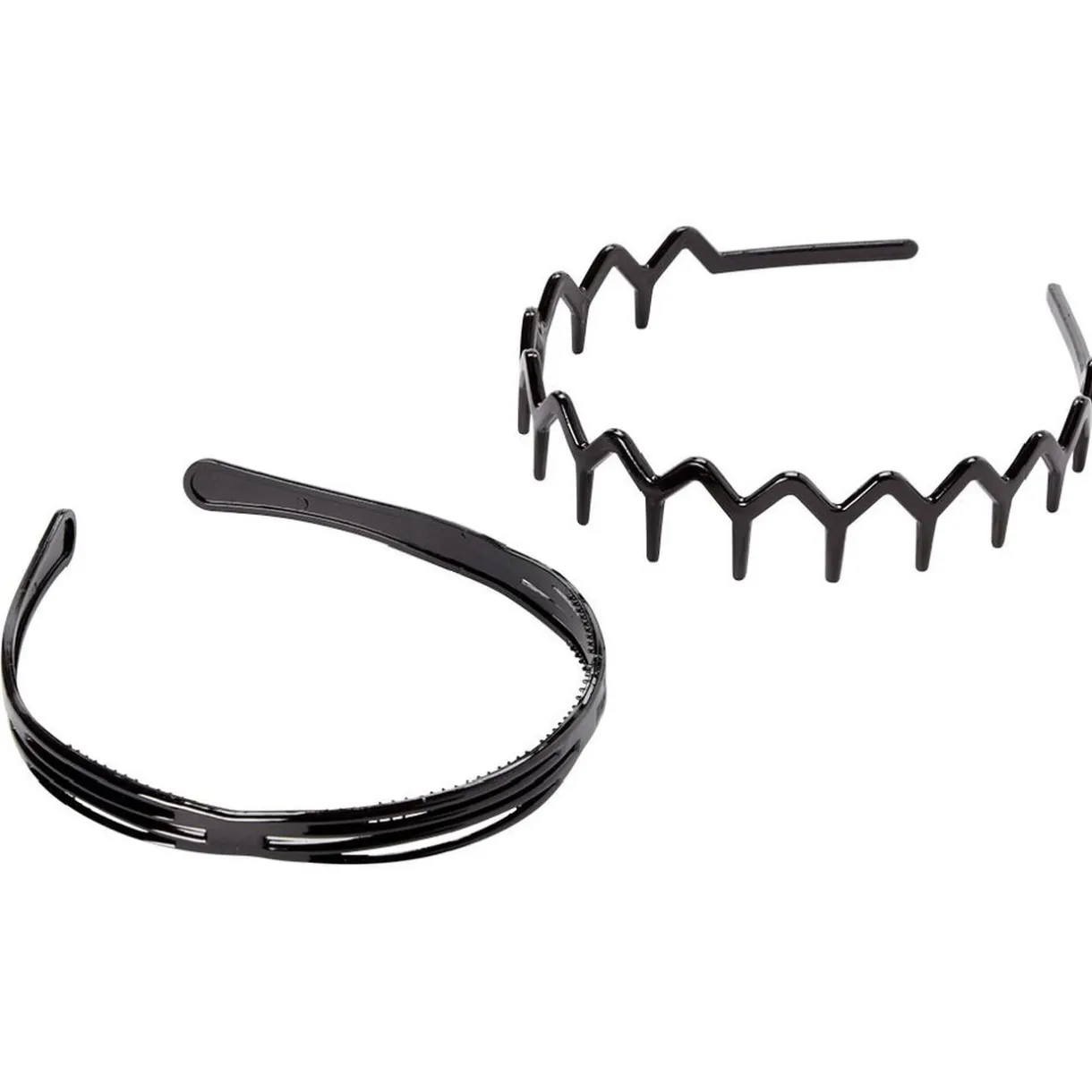 Serre tête en plastique noir brillant x2 < Gifi Best