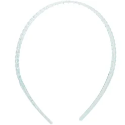 Serre-tête x2 plastique coloré translucide 1 bleu et 1 multicolore