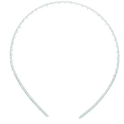 Serre-tête x2 plastique coloré translucide 1 bleu et 1 multicolore