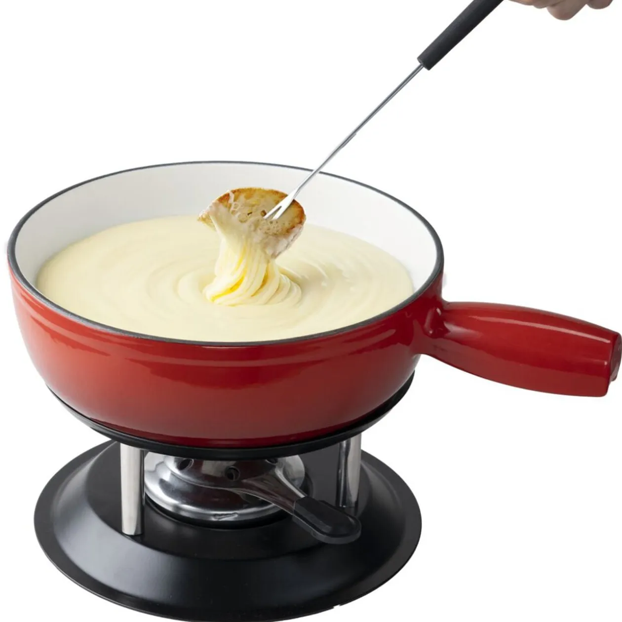 Service à fondue 6 personnes Ø24cm tous feux dont induction avec piques inclus