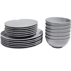 Service vaisselle gris 18pcs