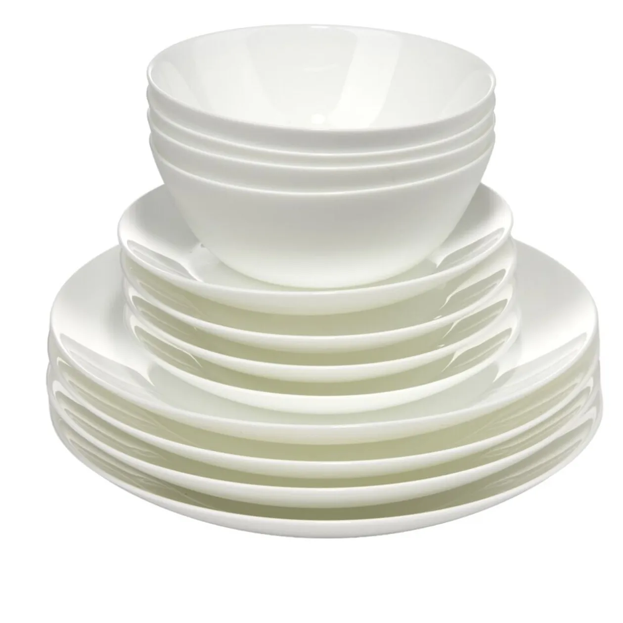 Service vaisselle opale 12 pièces