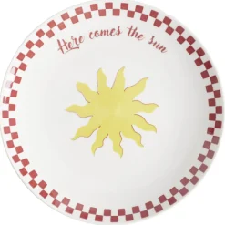 Service vaisselle 12 pièces motif Indie porcelaine blanche