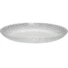 Service à vaisselle 12 pièces porcelaine relief transparent