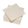 Serviette carrée blanc lin 2 plis en papier x40