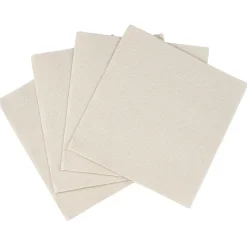Serviette carrée blanc lin 2 plis en papier x40