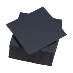 Serviette carrée noire Tex Touch 2 plis en papier x40 < Gifi Hot