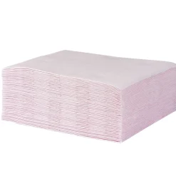 Serviette carrée rose pâle 2 plis en papier x40