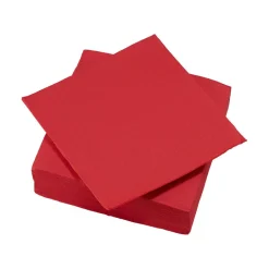 Serviette carrée rouge 2 plis en papier x40 < Gifi Clearance