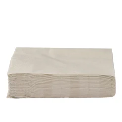 Serviette carré unie blanc lin 2 plis en papier x50 < Gifi Sale