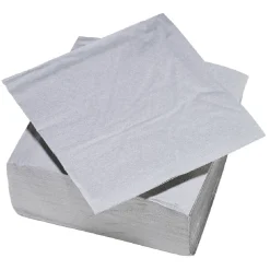 Serviette carré unie grise 2 plis en papier x50