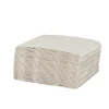 Serviette cocktail carrée blanc lin 2 plis en papier x40