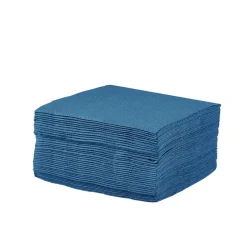 Serviette cocktail carrée bleu canard 2 plis en papier x40 < Gifi Hot